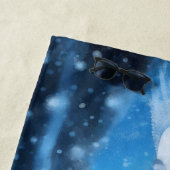 Bevroren Schoonheid Sneeuwkoningin in Winter Wonde Strandlaken (In situ)