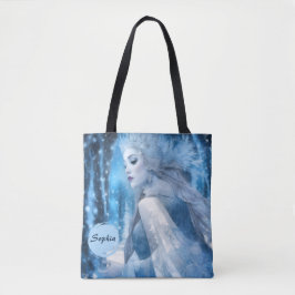 Bevroren Schoonheid Sneeuwkoningin in Winter Wonde Tote Bag