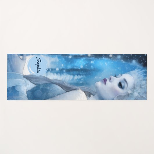 Bevroren Schoonheid Sneeuwkoningin in Winter Wonde Yogamat (Voorkant (horizontaal))