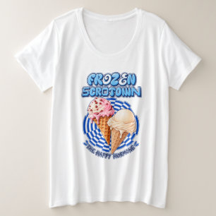 🍦 Bevroren Scrotown Grote Maat T-shirt
