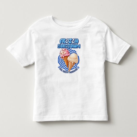 🍦 Bevroren Scrotown Kinder Shirts (Voorkant)