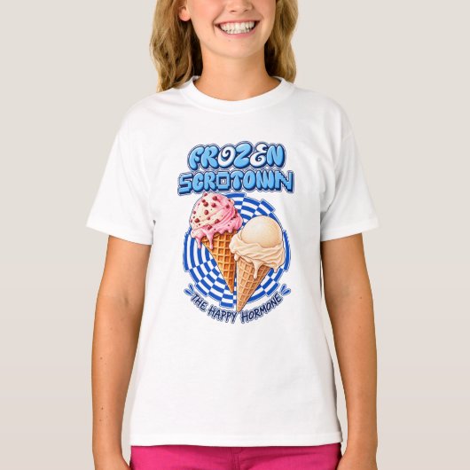🍦 Bevroren Scrotown T-shirt (Voorkant)
