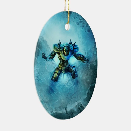 Bevroren sierversiering van Knight Keramisch Ornament (Rechts)