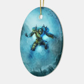 Bevroren sierversiering van Knight Keramisch Ornament (Links)