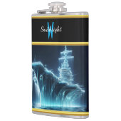 Bevroren slagschip stijgt op uit donkere wateren heupfles (Links)