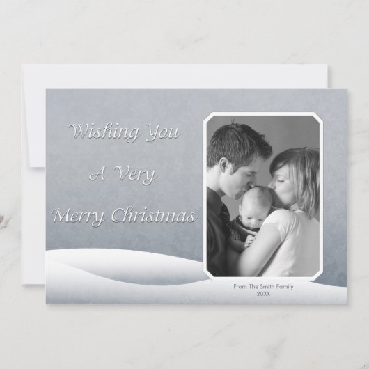 Bevroren sneeuwfotokaart (Voorkant)