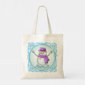 Bevroren Sneeuwman Tote Bag (Achterkant)