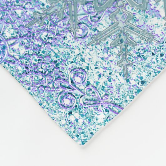 Bevroren Sneeuwvlok Custom Fleece Deken, 30 "x40" (Hoek)