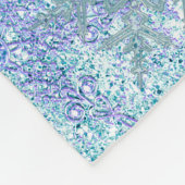 Bevroren Sneeuwvlok Custom Fleece Deken, 30 "x40" Deken (Hoek)