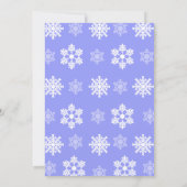 Bevroren Sneeuwvlok Winter Sneeuwman Verjaardag Kaart (Achterkant)