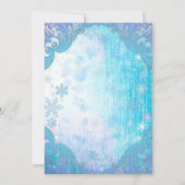 Bevroren Sneeuwvlok Winter Wonderland Verjaardagsf Kaart (Achterkant)