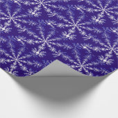 Bevroren sneeuwvlokeffect 3D fractal. Cadeaupapier (Hoek)