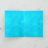 Bevroren Sneeuwvlokken Feestdagen Kaart (Binnen)