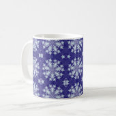 Bevroren sneeuwvlokken koffiemok (Voorkant links)