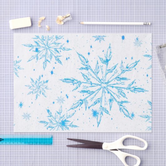 Bevroren sneeuwvlokpapier van ijskristal tissuepapier (Craft)