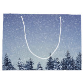 Bevroren sneeuwwinterbos large cadeautasje (Achterkant)