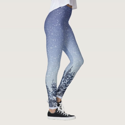 Bevroren sneeuwwinterbos leggings (Rechts)