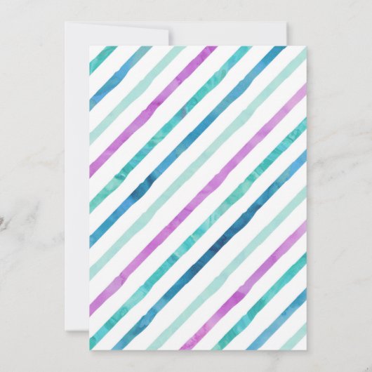 Bevroren Snowflake Invitation Kaart (Achterkant)