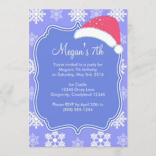 Bevroren Snowflake Winter Birthday Kaart