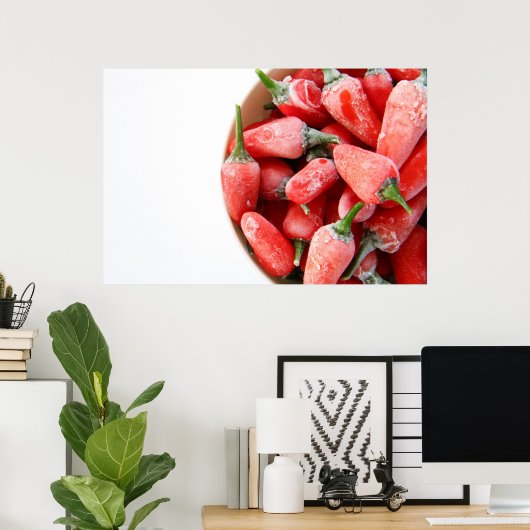 Bevroren Spaanse peper Poster (Thuiskantoor)