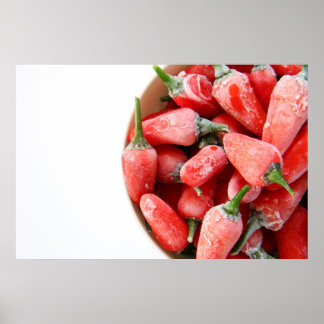 Bevroren Spaanse peper Poster