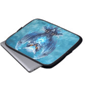 Bevroren Spirit Uil Laptop Sleeve (Voorkant onderkant)