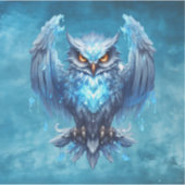 Bevroren Spirit Uil Sticker (Voorkant)