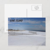 Bevroren strand briefkaart (Voorkant / Achterkant)