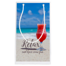 Bevroren Strawberry Daiquiri op Blauwe Luchtige Za Klein Cadeauzakje