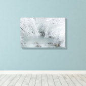 Bevroren stroom - canvas afdruk (Insitu (Houten vloer))