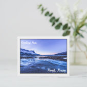 Bevroren stroom op de Narvik Shores Briefkaart (Staand voorkant)