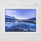 Bevroren stroom op de Narvik Shores Briefkaart (Voorkant)