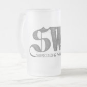 Bevroren SwS-Mok Matglas Bierpul (Voorkant links)