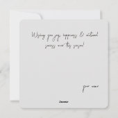 Bevroren takken en een besneeuwd bos feestdagenkaart (Achterkant)