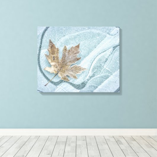 Bevroren tapelleder, bevroren op ijs canvas afdruk (Insitu (Houten vloer))