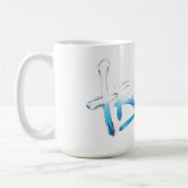 Bevroren tekst T-shirt Koffiemok (Links)