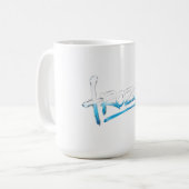 Bevroren tekst T-shirt Koffiemok (Voorkant links)