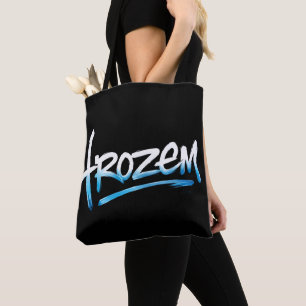 Bevroren tekst T-shirt Tote Bag
