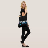 Bevroren tekst T-shirt Tote Bag (Op model)