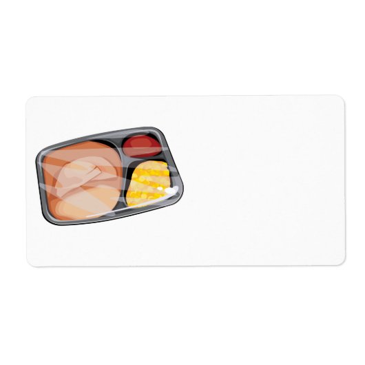 bevroren tv-diner etiket (Voorkant)
