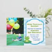 Bevroren uitnodiging ter gelegenheid van de geboor (Staand voorkant)