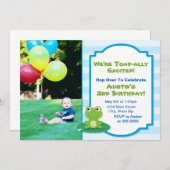 Bevroren uitnodiging ter gelegenheid van de geboor (Voorkant / Achterkant)