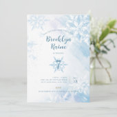 Bevroren uitnodiging van de Birthday Party (Staand voorkant)