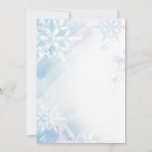 Bevroren uitnodiging van de Birthday Party (Achterkant)