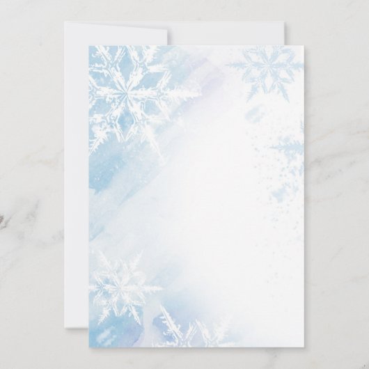 Bevroren uitnodiging van de Birthday Party (Achterkant)