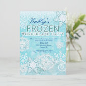 Bevroren Uitnodiging, Winter Uitnodiging, Besneeuw Kaart (Staand voorkant)