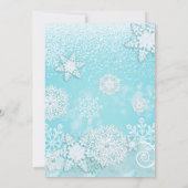 Bevroren Uitnodiging, Winter Uitnodiging, Besneeuw Kaart (Achterkant)