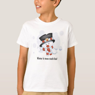 Bevroren van de T-shirt van het Snowman-Kind