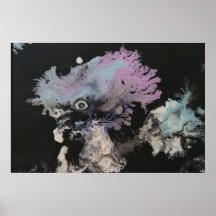 Bevroren verfkristallen abstracte kunst