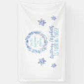 Bevroren Verjaardag Achtergrond Elke leeftijd Bevr Spandoek (Verticaal)